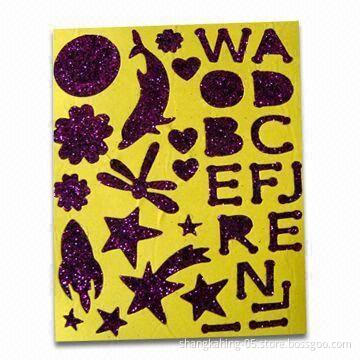EVA Sticker with Glitter